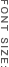 文字の大きさ